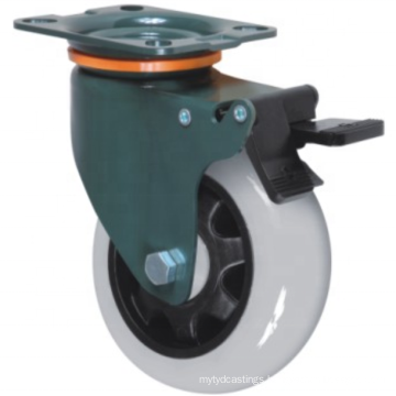 New Arrival 3/4/5 Inch Medium Heavy Duty High Load 200/250/300KGS Green Plate PA Nylon Tread Swivel Caster Wheels